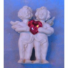 P728-944  Два  ангела с сердцем (6 см)   S/4 1уп.-12шт.
