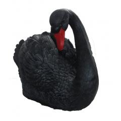 Лебедь большой (черный)  43х35х24 см АФ0075