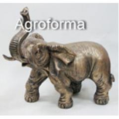 Слон малый бронза   38x38 см АФ0118
